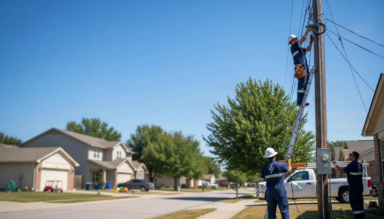 Residential electrician providing installation services in Shepherd, MI